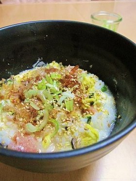濃厚クリームチーズとたらこの洋風スープ飯