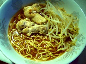 めんつゆで旭川醤油ラーメン