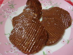 ポテチでチョコのおやつ☆