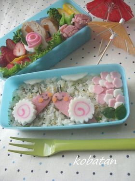 ☂かたつむりのお弁当☂(キャラ弁)