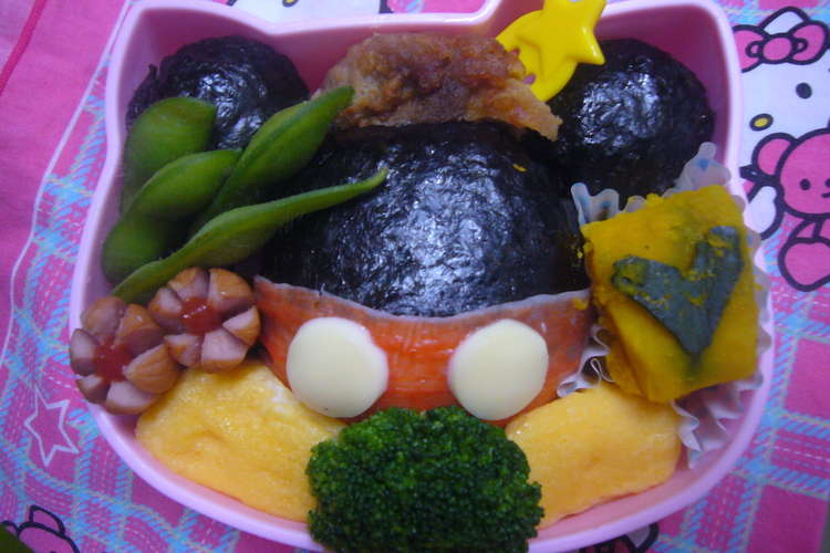 ｷｬﾗ弁 簡単後ろ向きﾐｯｷｰ レシピ 作り方 By Emie クックパッド