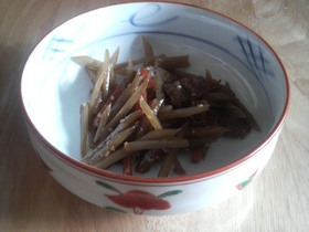 ご飯が進むおかんのきんぴらごぼう(^^)