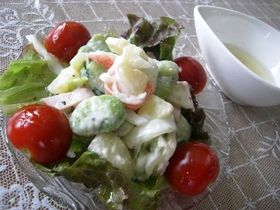 そら豆が美味しい旬野菜のポテトサラダ