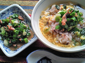 塩辛スープ飯