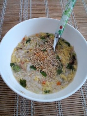 ☆ごぼうチャーハンでふんわりスープ飯☆