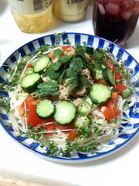 *カラフルサラダそうめん*