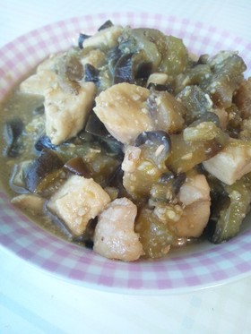 なすと豚肉の味噌煮こみ