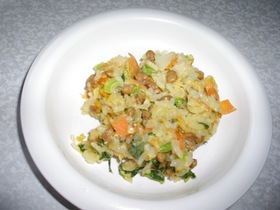 離乳食(完了期)の納豆チャーハン