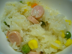 炊飯器で、ピラフ