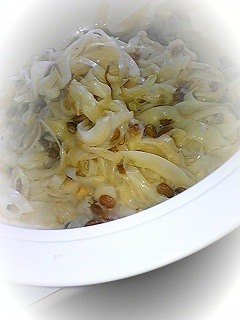 玉ねぎ納豆(新たまねぎは絶品でした)の画像