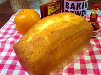 オレンジパウンドケーキの写真