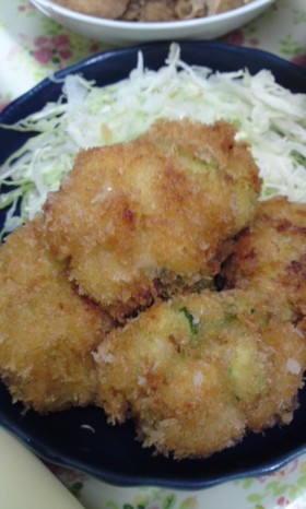 アスパラとホタテのフライ