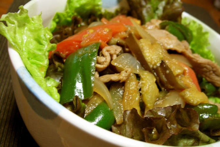 夏野菜de スタミナ丼 焼肉のタレで レシピ 作り方 By Rriioo クックパッド 簡単おいしいみんなのレシピが372万品