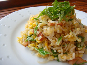 ヘルシー♪糸こんにゃくチャーハン♪