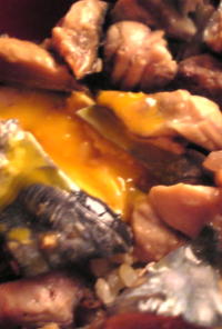 カツオのタタキの漬けマヨ卵丼