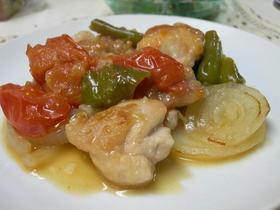 鶏とトマトの白ワイン煮☆