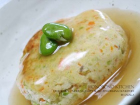 節約☆ふんわりふわふわ豆腐のよせ焼き