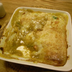 カレーもちグラタン