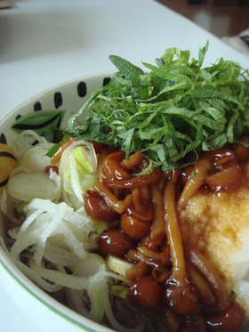 tateなめこおろし冷蕎麦