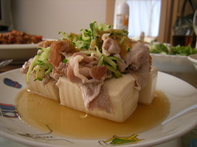 5分レシピ!豚しゃぶ豆腐