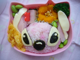 キャラ弁 スティッチのぉ弁当