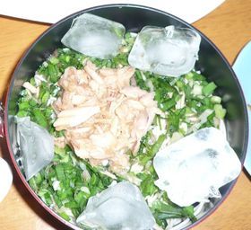 見事なコラボ❤ツナ・みょうがDEそうめん