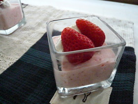 いちごのムース