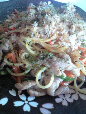 *パスタで焼きそば✿甘口ソース*
