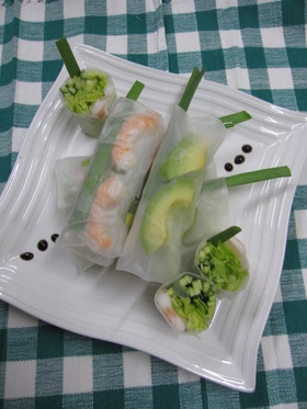 野菜たっぷりアジアン生春巻き