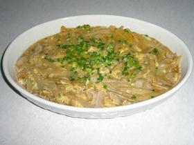 新ごぼうと豚肉の柳川風