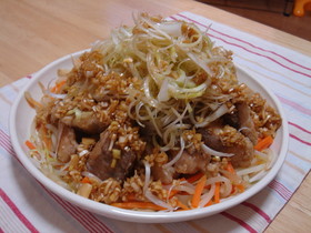 超簡単☆はまちと野菜たっぷり油林ソース♪