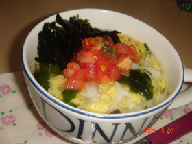 のりトマ☆スープ飯