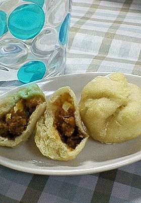 レンジで簡単!豆腐肉まん