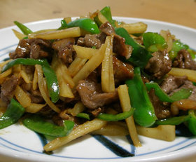 じゃがいもde青椒肉絲 お弁当のおかず