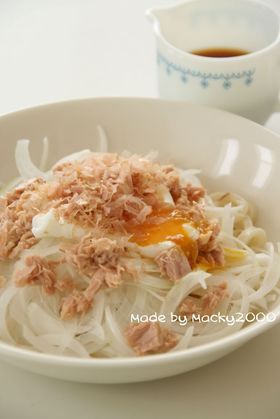 オニスラ&ツナのサラサラダうどん♪