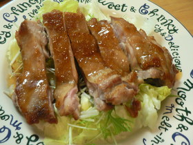 焼き鳥のような照り焼きチキン♪