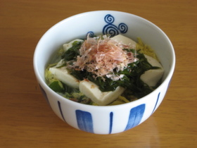 豆腐&めかぶ スープ飯