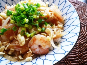 めんつゆにお任せ!簡単ばら天丼♪