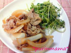 ☆新玉DE簡単❤豚肉のしょうが焼き☆