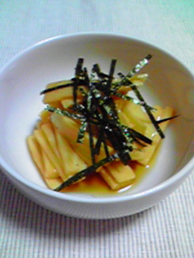 長芋の甘酢醤油の写真