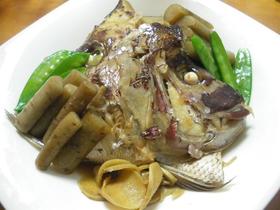 鯛の煮付・新ゴボウを添えて