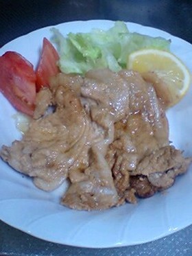豚の生姜焼き☆レモンで爽やか~♪