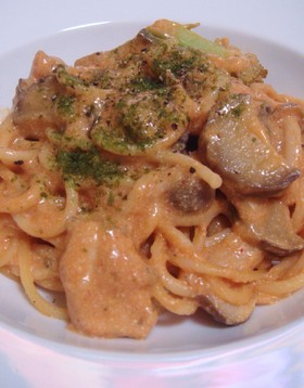 簡単☆ケチャップdeトマトクリームパスタ