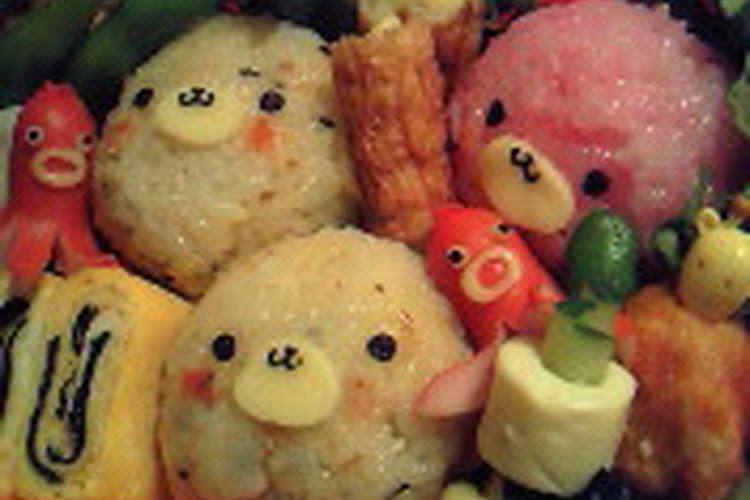 キャラ弁 ２色のゴマちゃん弁当 レシピ 作り方 By よこチｬ クックパッド 簡単おいしいみんなのレシピが366万品