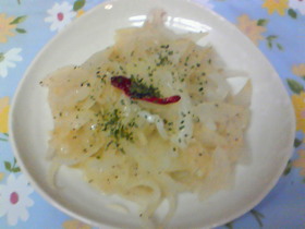 簡単♪たまねぎだけのぺペロンチーノ