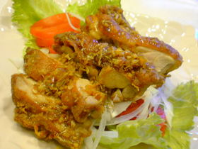 鶏もも肉の甘酢あんかけ風~♪