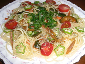 太郎くん次郎くんのピクルス☆パスタ