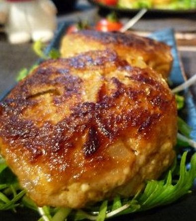 キムチ豆腐バーグの写真