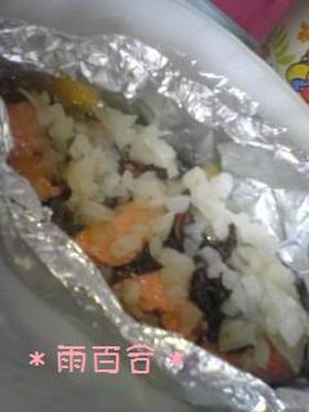 簡単☆めんつゆでさっぱり鮭の包み焼き
