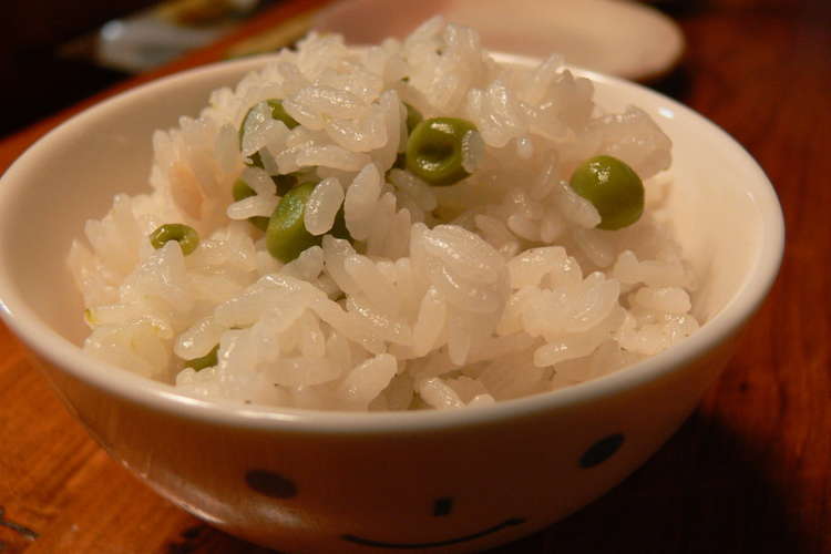 スナップエンドウde豆ご飯 レシピ 作り方 By ソノラん クックパッド